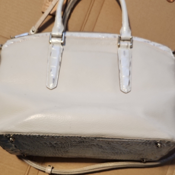 Brahmin White and Gray Satchel - Picture 7 of 8